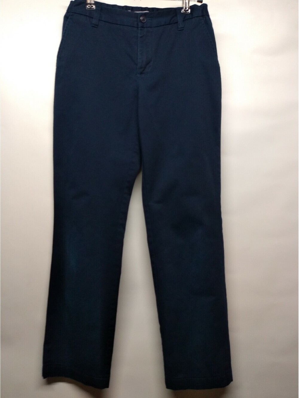 Lands end Kids Khaki Pants Size 14 Adjustable Waist Blue 040